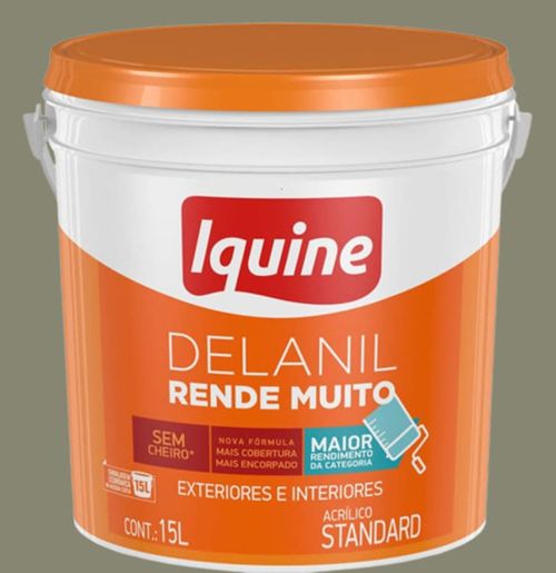 Tinta Standard Acrílica Fosco Delanil Concreto 15L Iquine