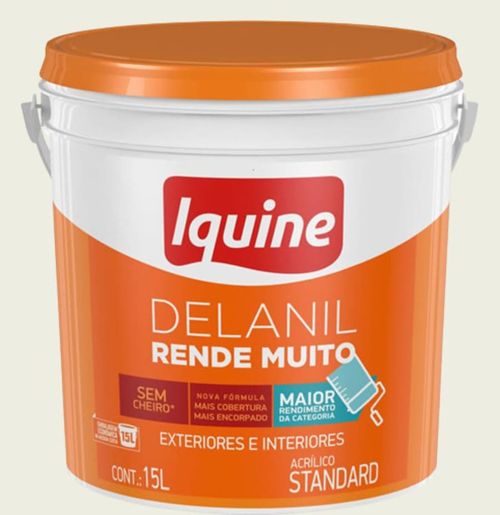 Tinta Standard Acrílica Fosco Delanil Gelo 15L Iquine