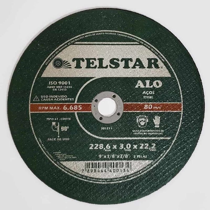 Disco-de-Corte-para-Aco-9--2286x32x222mm-2-Telas-ALO-Telstar