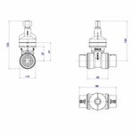 Base-para-Registro-de-Gaveta-Bruto-4509-para-Tubulacao-PVC-25mm-Deca