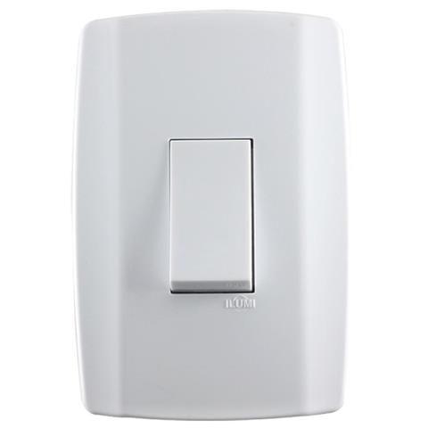 Conjunto Interruptor Simples 10A/250V 4x2 Branco Slim