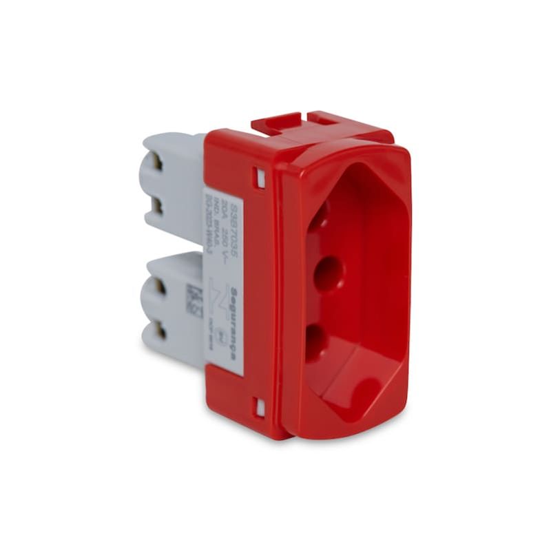 Modulo-Tomada-2P-T-20A-250V-Vermelho-Miluz