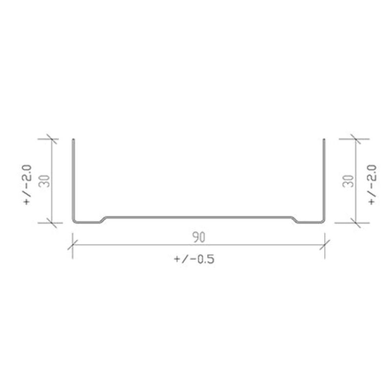 Guia-para-Drywall-Aco-Galvanizado-90x35mm-3m-Multiperfil