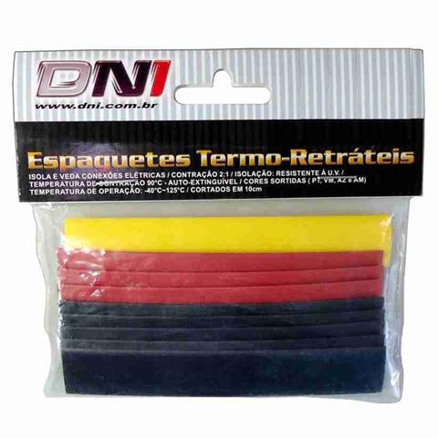 Espaguete Termo-Retrátil 8mm Dni 15 Peças