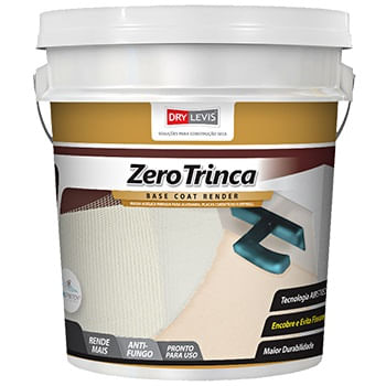 Base Coat Render Zero Trinca para Placa Cimentícia 25Kg Drylevis