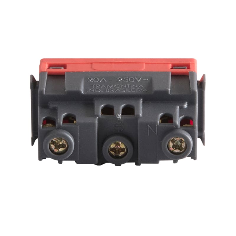 Modulo-Tomada-2P-T-20A-250V-Vermelho-Aria