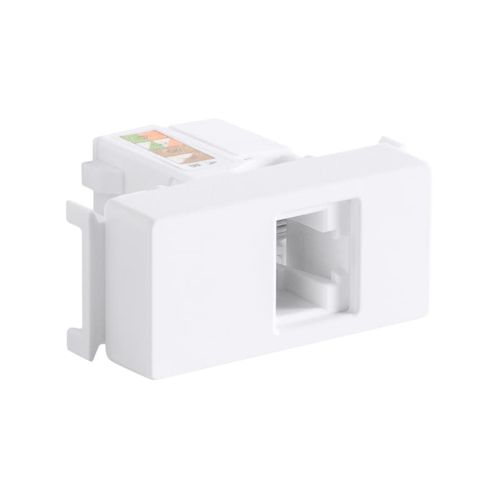 Módulo Tomada Informática RJ45 CAT6 Branco Aria