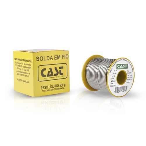 Solda em Fio 1,5MM 235 Fluxo MSY 15 500G Liga 50SN/50PB Carr.Ama