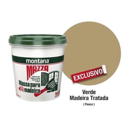 Massa para Madeira Mazza Verde Tw 400g Montana