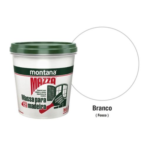 Massa para Madeira Mazza Branco 400g Montana