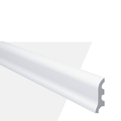 Rodapé Poliestireno Branco Liso FL3 5,5x244cm