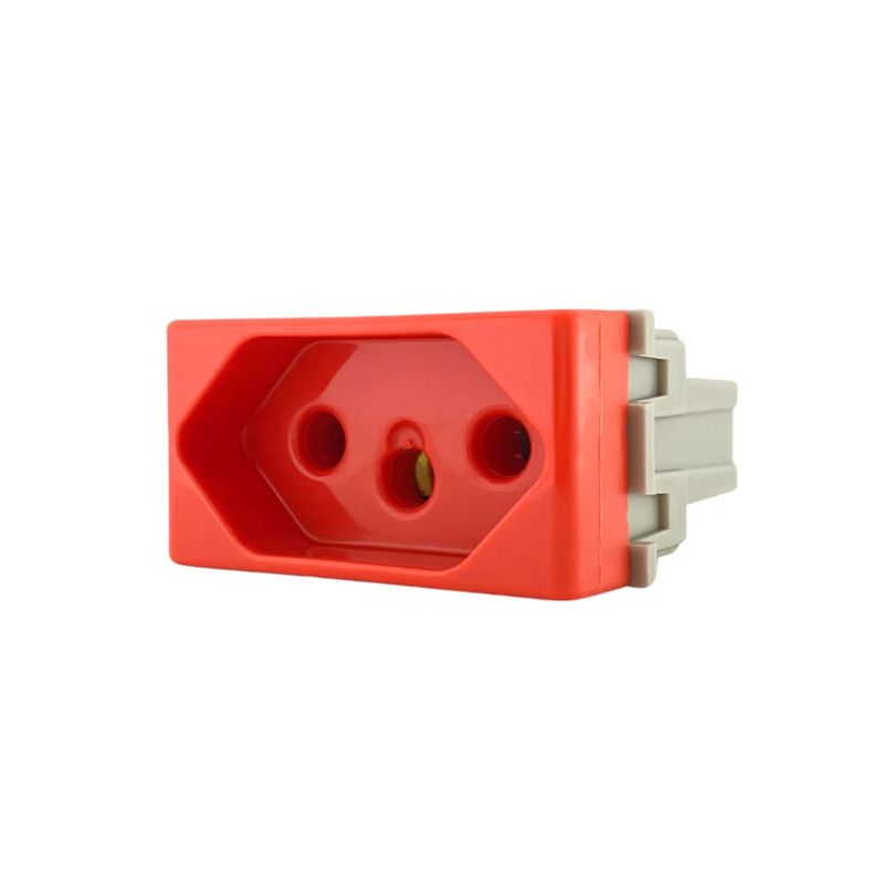 Modulo-Tomada-2P-T-20A-250V-Vermelho-Liz