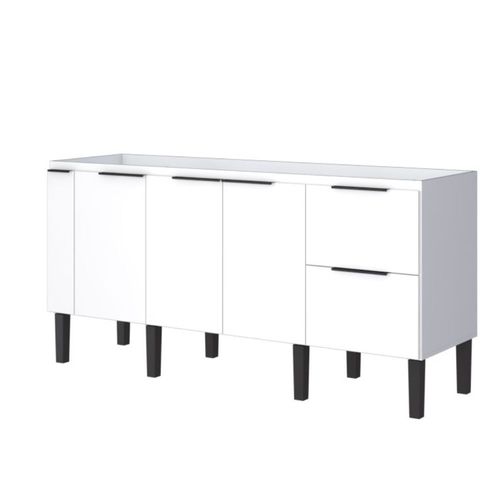 Gabinete para Cozinha Cisne 175x51,5x86cm MDP/MDF Branco