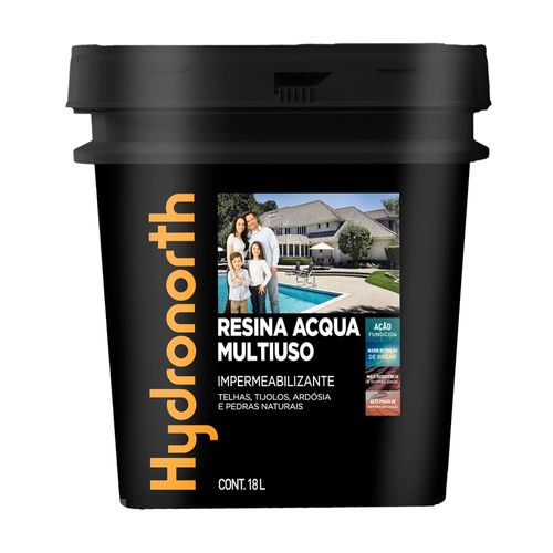 Resina Multiuso Acqua Brilhante Incolor 18L Hydronorth