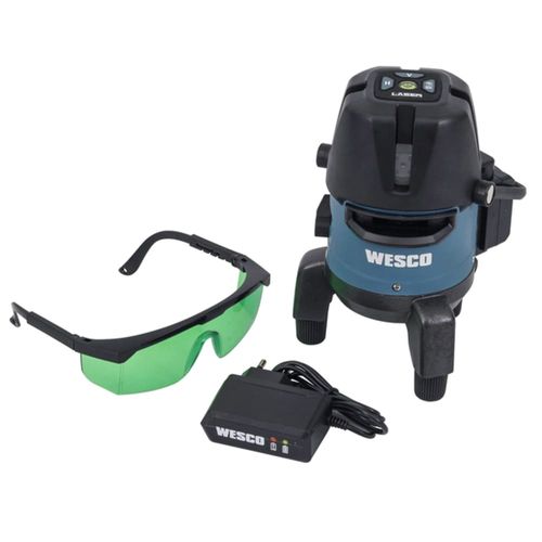 Nível a Laser Verde 10 metros 5 linhas WS8911K c/ Bolsa Wesco