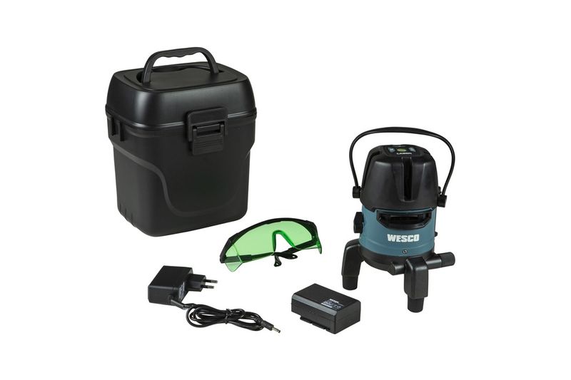 Nivel-a-Laser-Verde-10-metros-5-linhas-WS8911K-c--Bolsa-Wesco