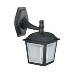 Arandela-Classic-Injetada-em-Termoplastico-Preto-para-1-Lampada-E27