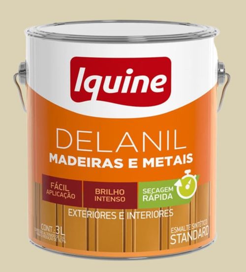 Esmalte Standard Sintético Alto Brilho Delanil Areia 3L