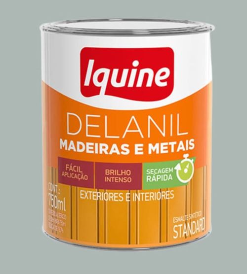 Esmalte Standard Sintético Alto Brilho Delanil Platina 750ml