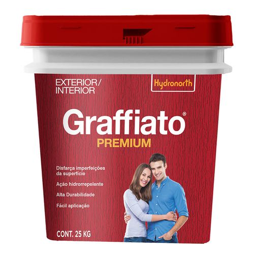 Textura Premium Riscado Graffiato Palha 25Kg Hydronorth