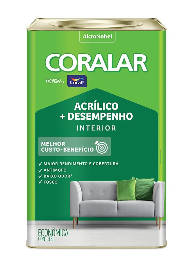 Tinta-Economica-Acrilica-Fosco---Desempenho-Areia-18L-Coralar