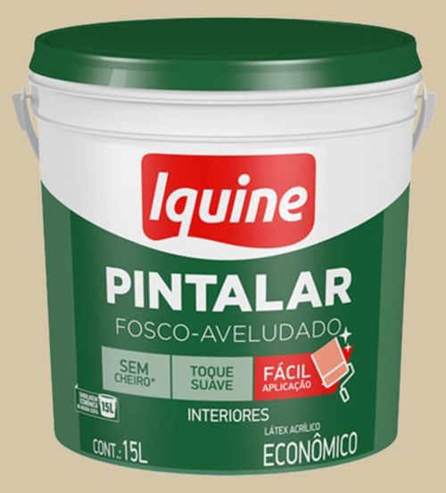 Tinta Econômica Acrílica Fosco Pintalar Areia 15L Iquine