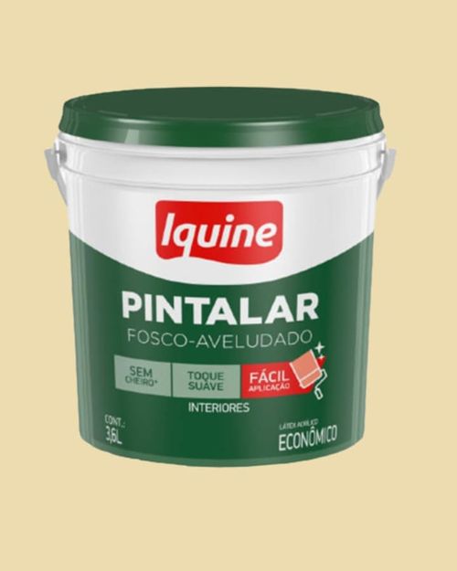 Tinta Econômica Acrílica Fosco Pintalar Marfim 3,6L Iquine