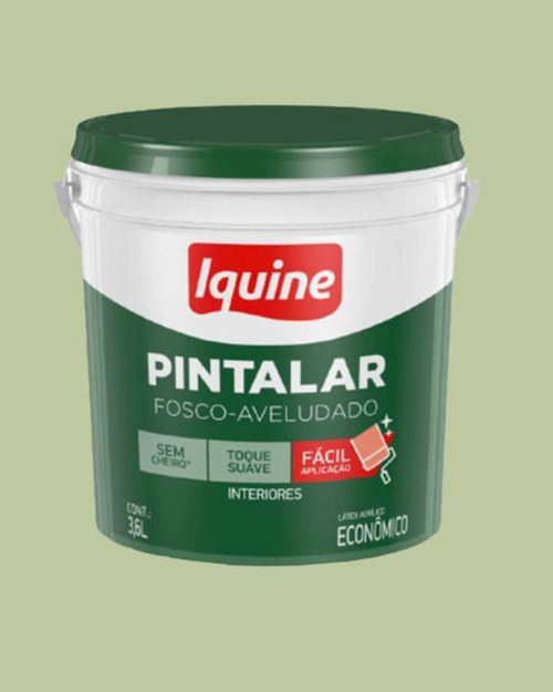 Tinta Econômica Acrílica Fosco Pintalar Verde Primavera 3,6L Iquine