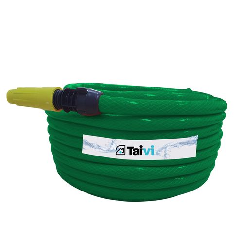 Kit Mangueira Reforçada, Esguicho, Conector Verde 10m 7/16" Taivi