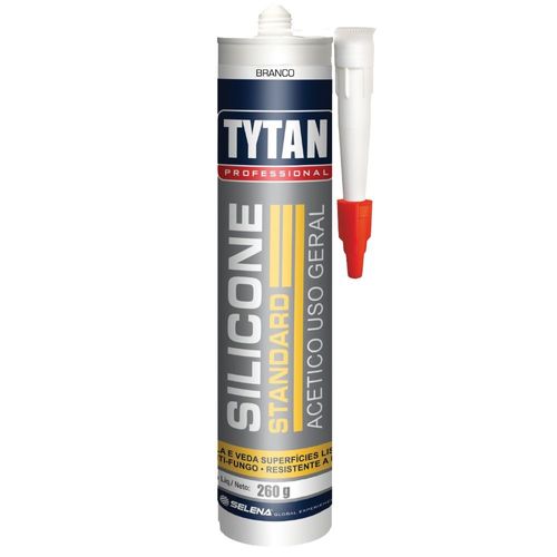 Silicone Acético Standard Branco 260g Tytan