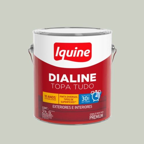 Esmalte Premium Base Água Acetinado Dialine Gelo 3L