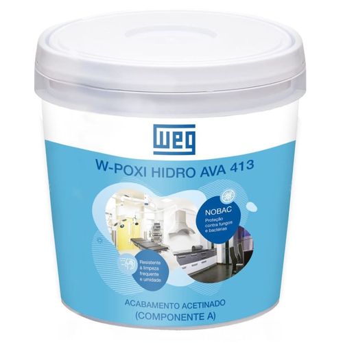 Tinta Premium Epóxi Acetinado Base Água AVA 413 Branco 0,6L Weg