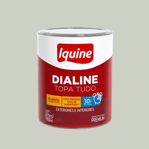 Esmalte Premium Base Água Alto Brilho Dialine Gelo 750ml