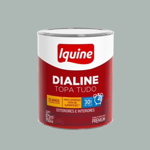 Esmalte Premium Base Água Alto Brilho Dialine Platina 750ml