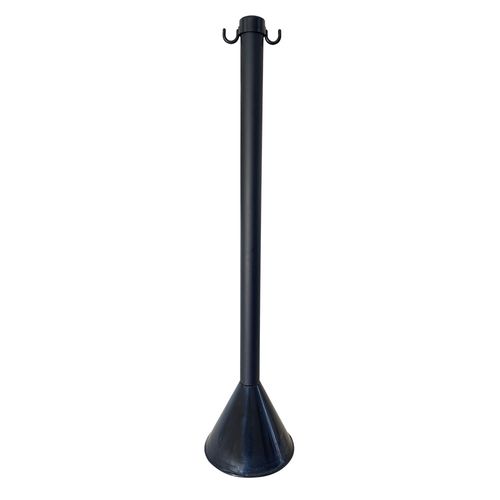 Pedestal para Corrente 90cm Pvc Preto