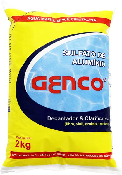 Sulfato de Alumínio 2kg Piscina Genco