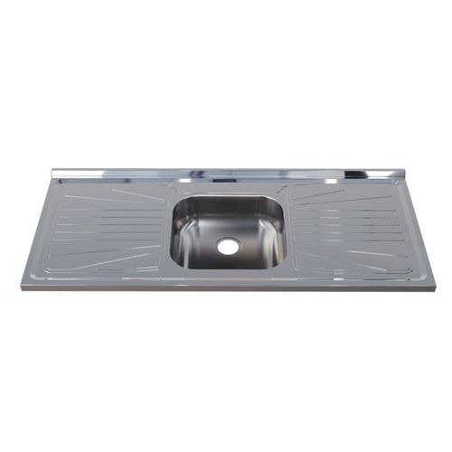 Pia para Cozinha 430 Aço Inox 120x52cm com Cuba Central