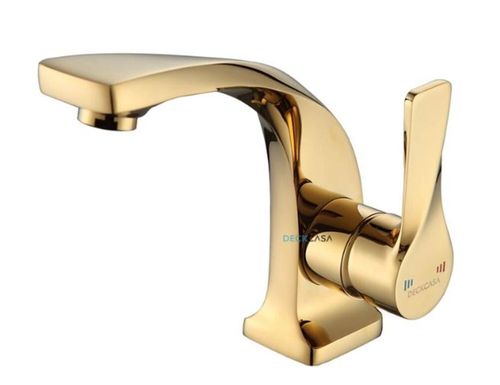 Monocomando para Banheiro Mesa Bica Baixa Dourado Luxo