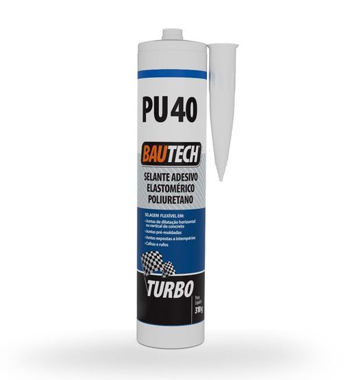 Selante Adesivo PU40 Turbo Branco 310g Bautech