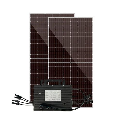 Kit Fotovoltaico Microinversor 2 Placas 570W Potência 1,14KWP Cerâmico