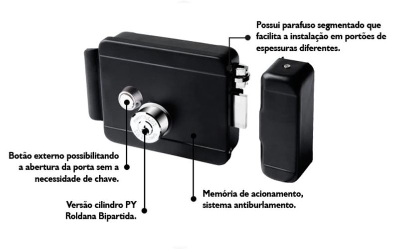 Fechadura-Eletrica-com-Botao-12V-Cilindro-Bipartido-Direita-Esquerda