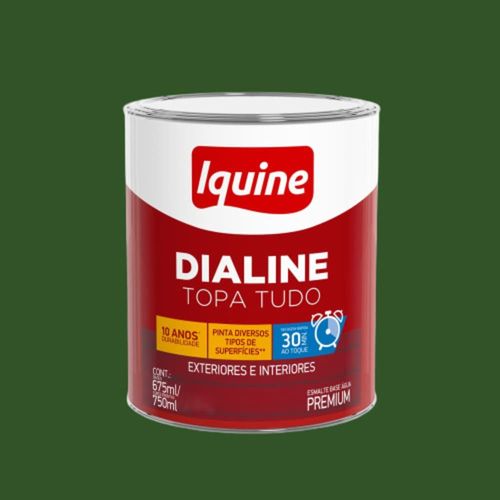 Esmalte Premium Base Água Alto Brilho Dialine Verde Folha 750ml