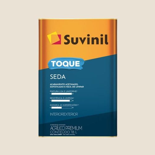 Tinta Premium Acrílica Acetinada Toque de Seda Algodão Egí 18L Suvinil