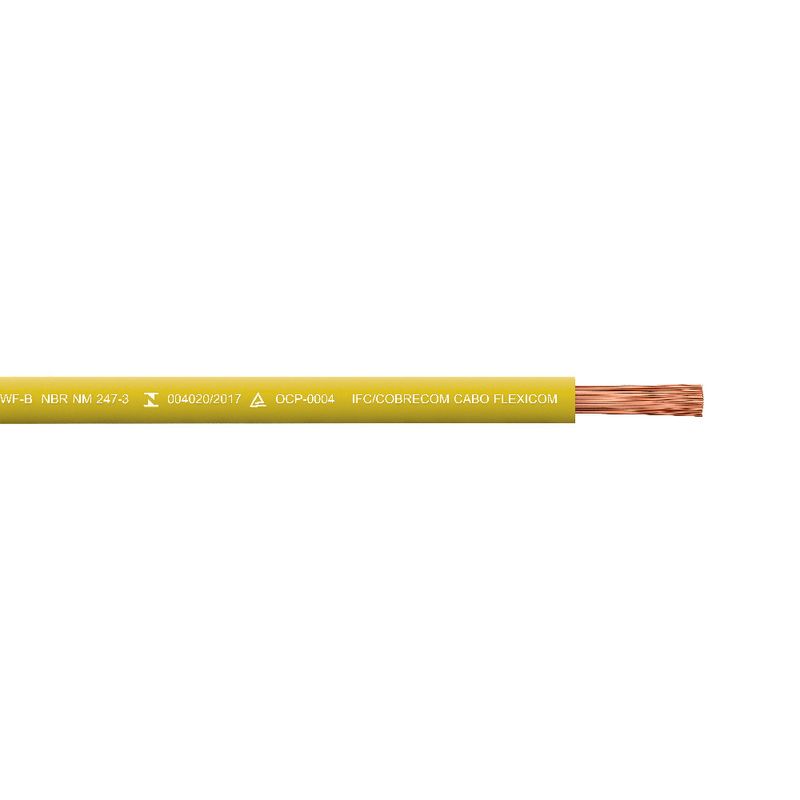 Cabo-Flexivel-4mm²-750V-Amarelo-Cobrecom-100--Metros