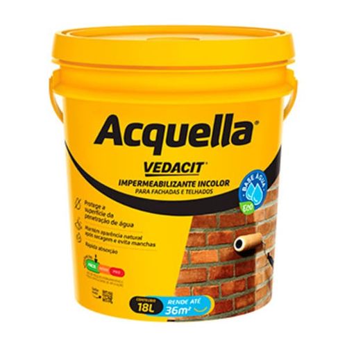 Impermeabilizante Acquella Incolor 18L Vedacit