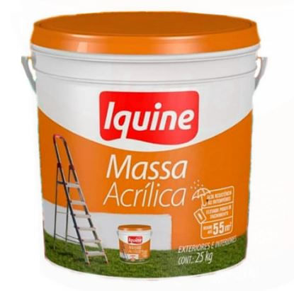 Massa Acrílica Balde 25Kg Iquine