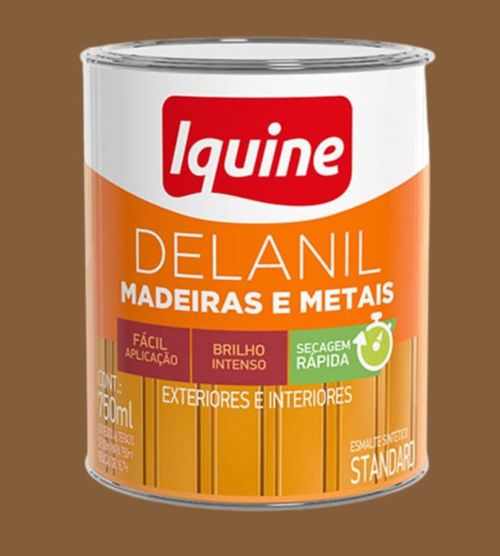 Esmalte Standard Sintético Alto Brilho Delanil Marrom Conhaque 750ml