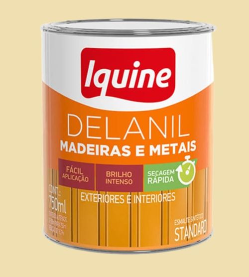 Esmalte Standard Sintético Alto Brilho Delanil Marfim 750ml