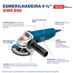 Combo-Martelete-Perfura-Rompedor-GBH2-24D---Esmerilhadeira-GWS850-220V