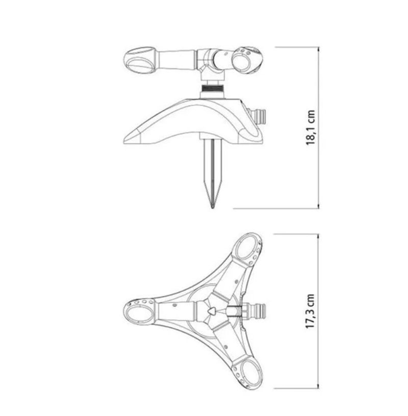 Aspersor-de-3-Saidas-com-Base-Engate-Rapido-1-2--Tramontina